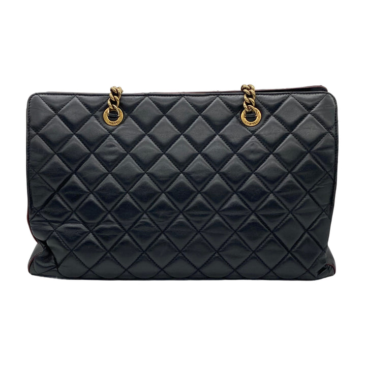 Chanel Quilted CC Perfect Edge Tote Bag Black GHW (17***93)CC396
