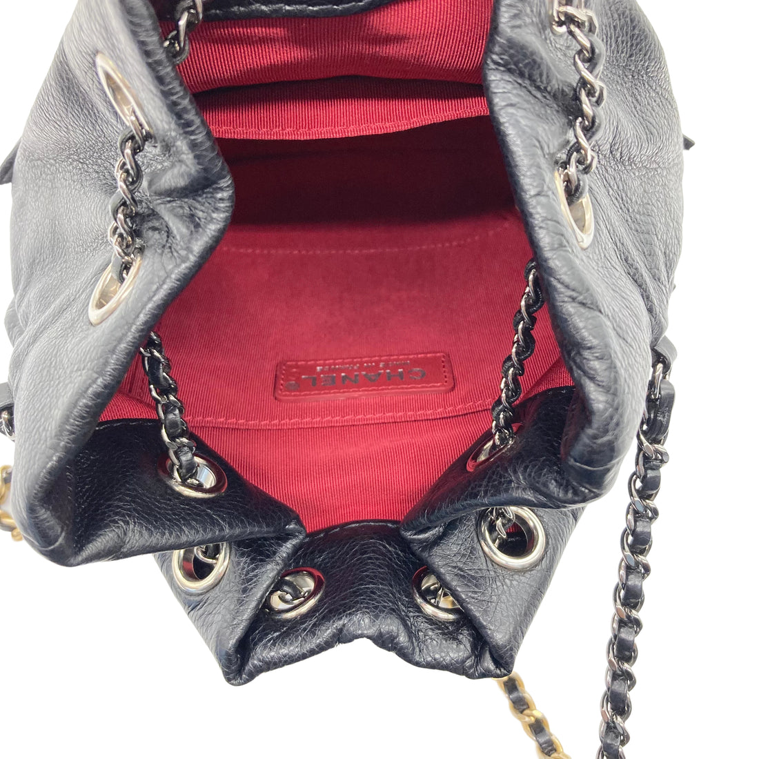 Chanel Quilted Leather Small Bucket Gabrielle Black (26***31)CC391