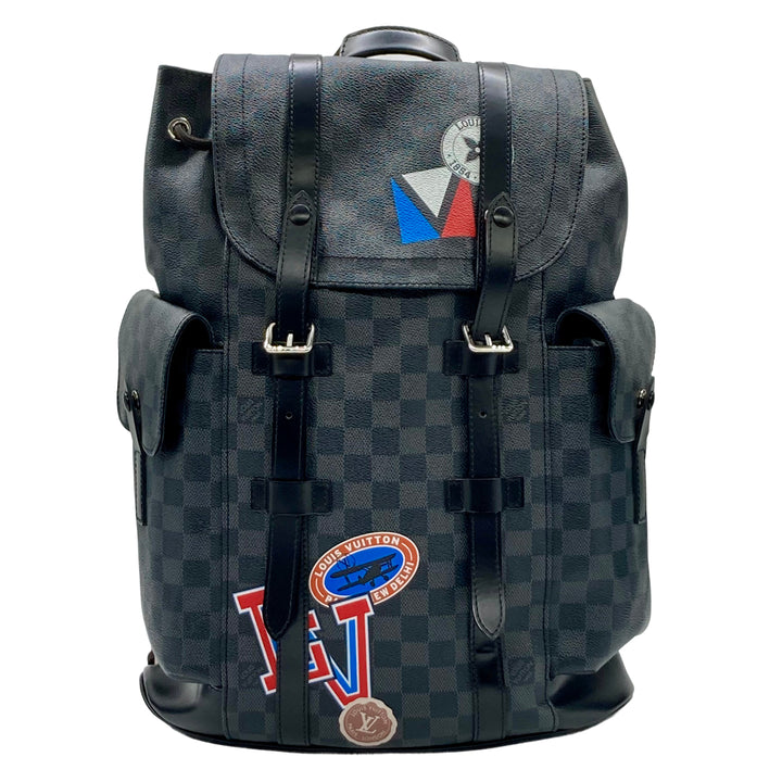 Louis Vuitton Damier Graphite Christopher Backpack Limited Edition Black  LV980
