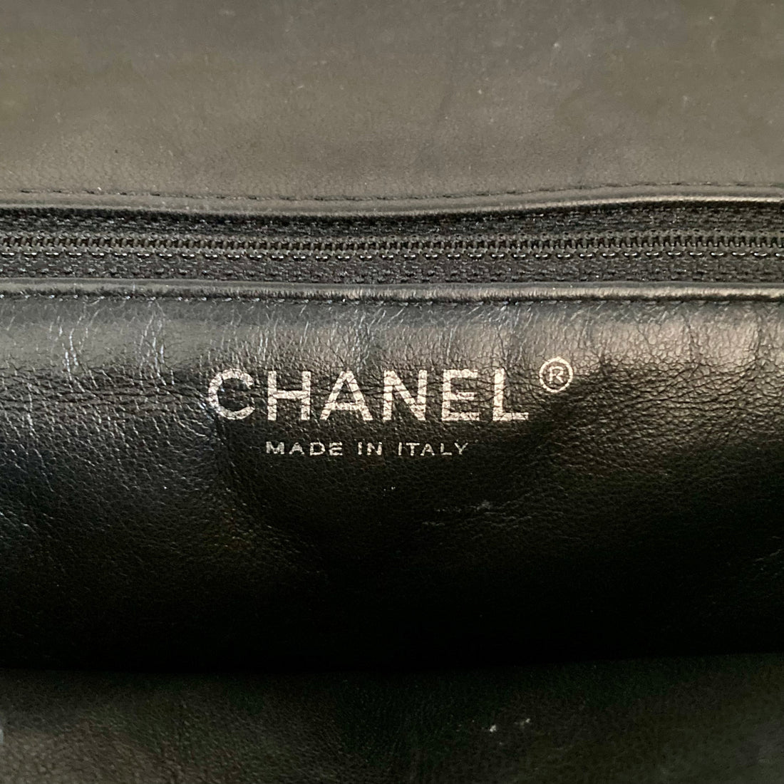 Chanel Quilted Lambskin Flap Bag Black/Black (16***74)CC398