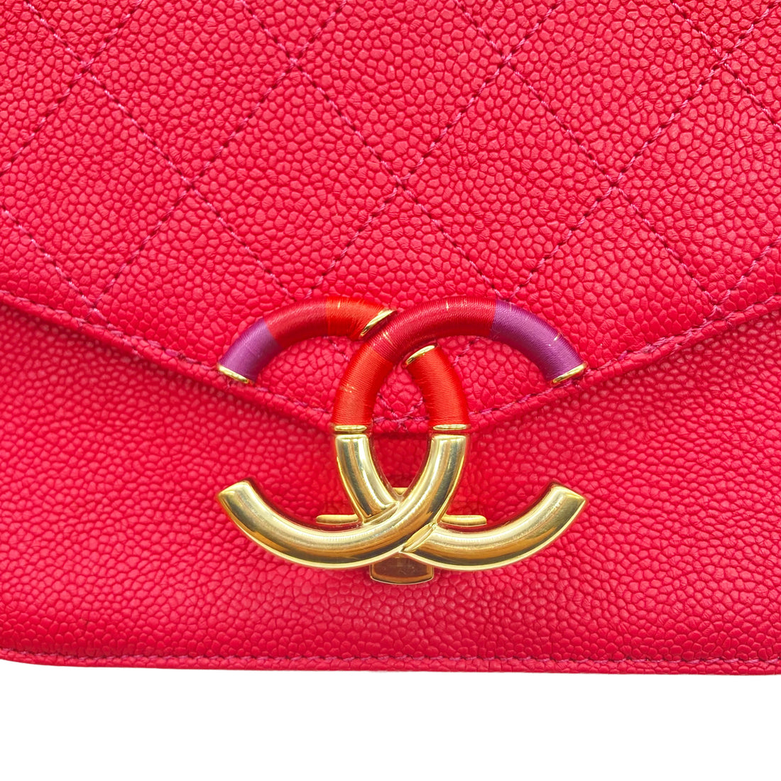 Chanel Quilted Curve Cuba Flap Bag Red(25***39)cc389