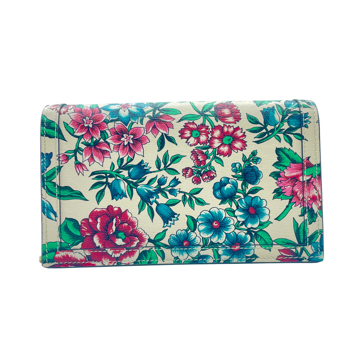 Gucci Diana Mini Bamboo on Chain Floral GG347