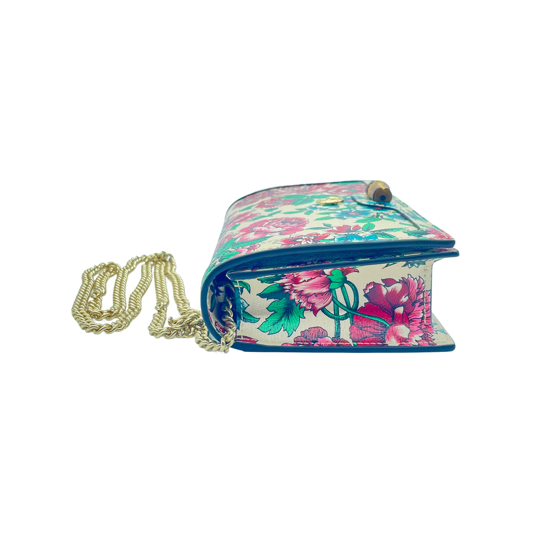 Gucci Diana Mini Bamboo on Chain Floral GG347