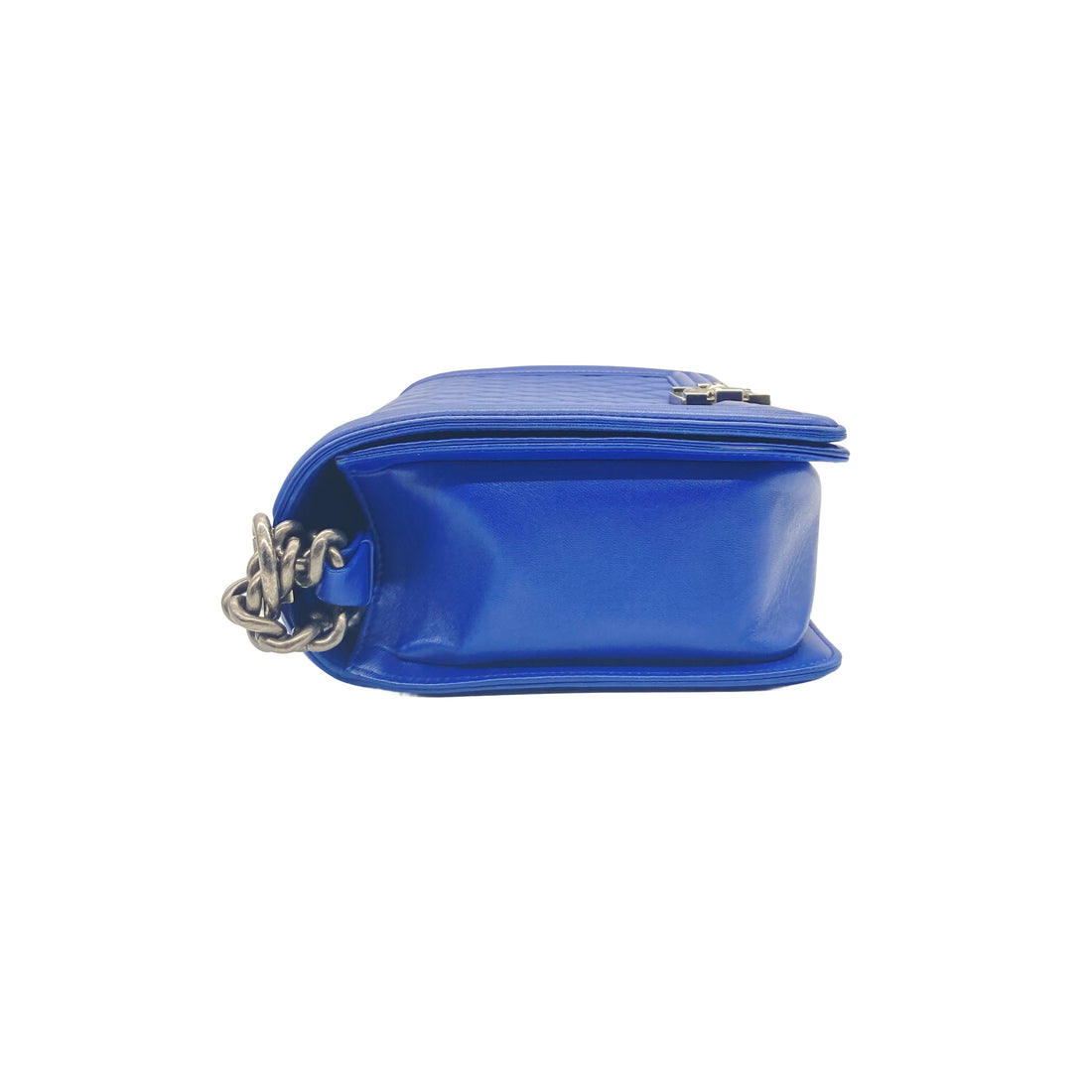Chanel Lambskin Quilted Medium Boy Blue/Black(23***00)
