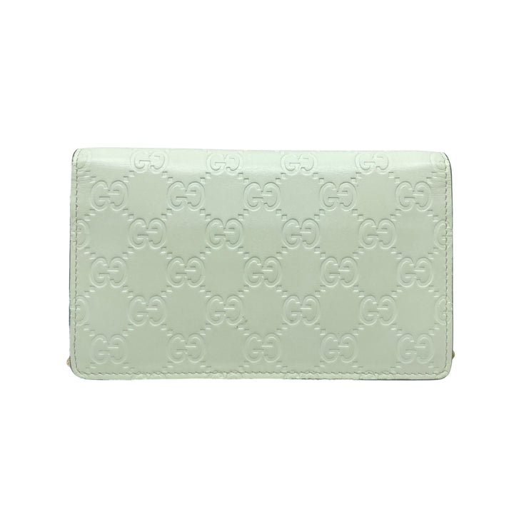 Gucci Classic Monogram Cherry WOC White GG352