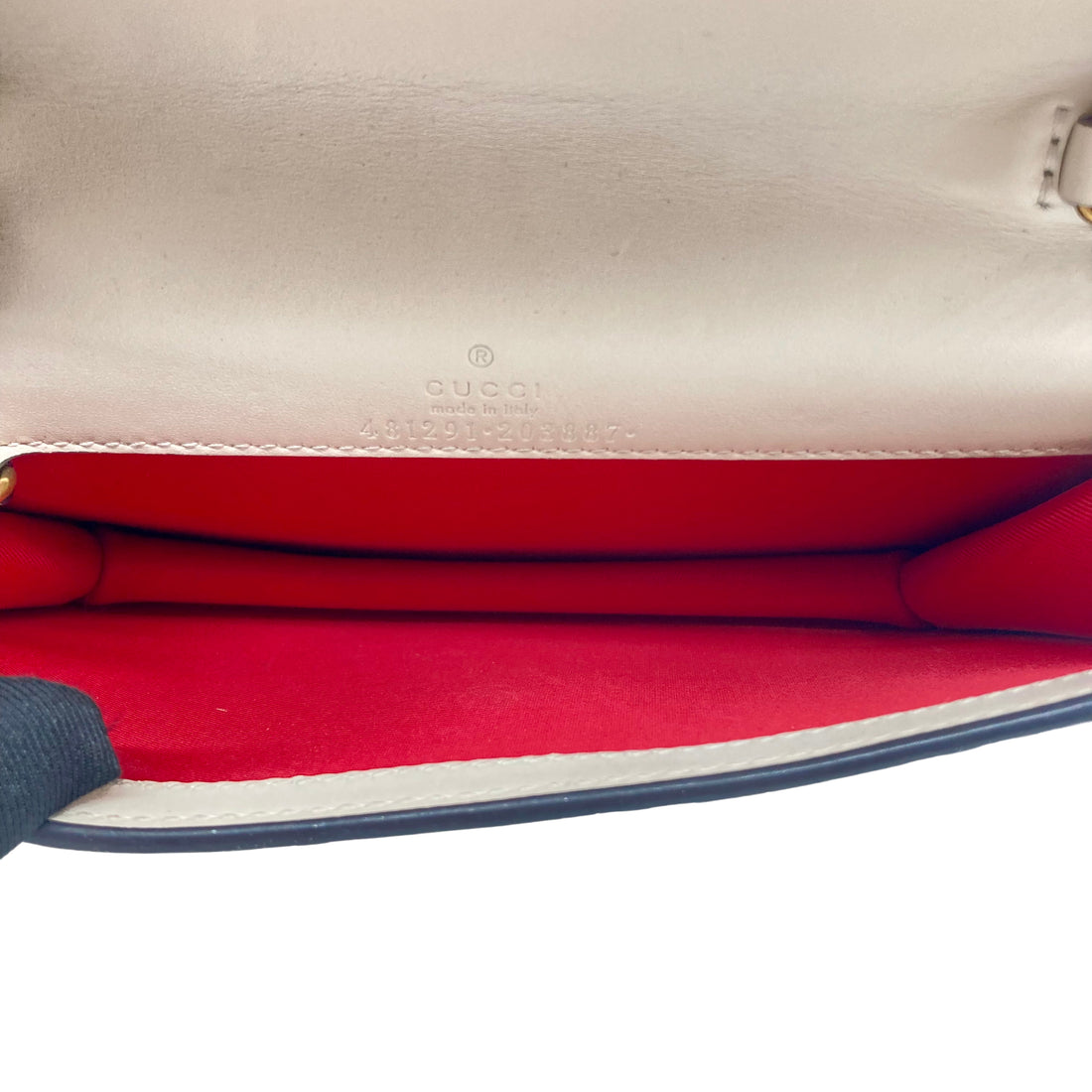 Gucci Classic Monogram Cherry WOC White GG352