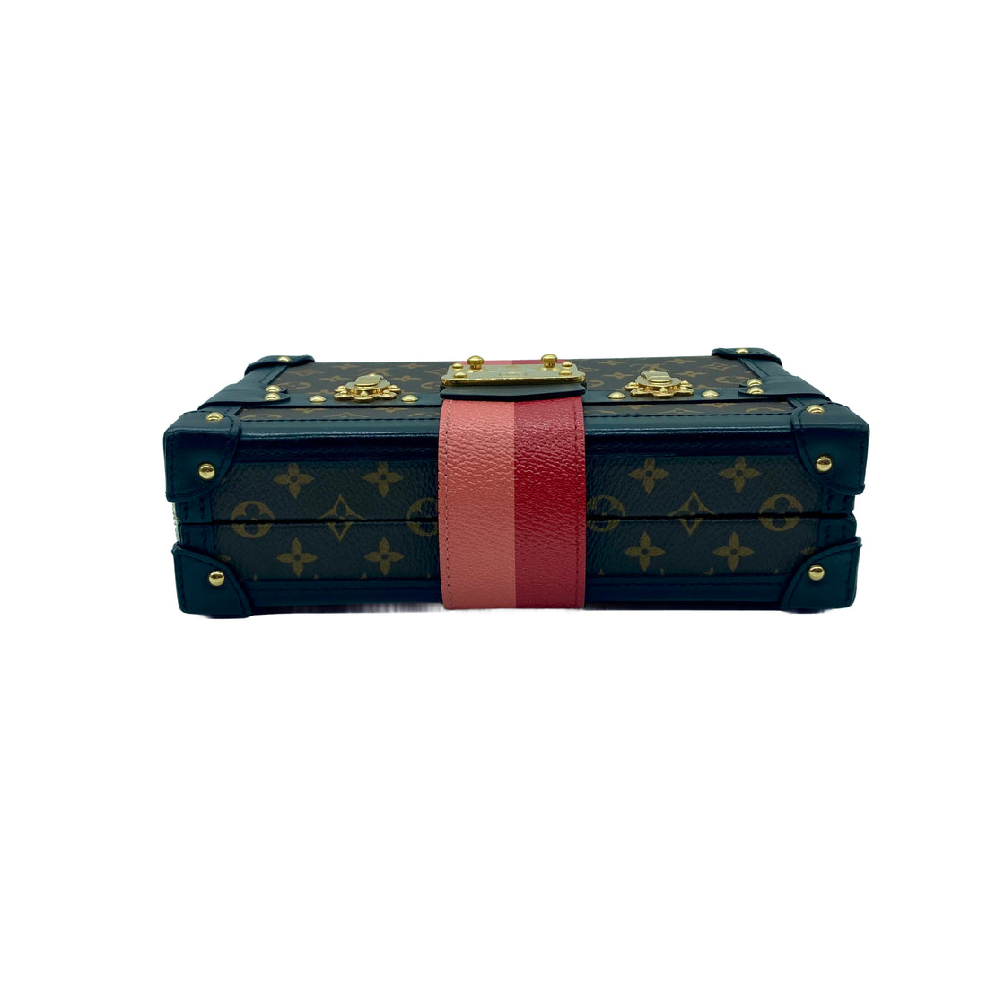 Louis Vuitton Monogram Stripes Print Petite Malle Microchipped LV978