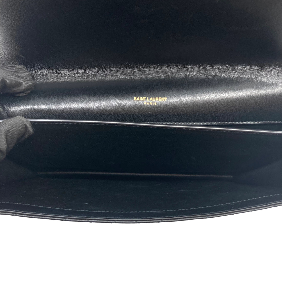 Saint Laurent Gabby Sachel Shoulder Bag Black White SL69