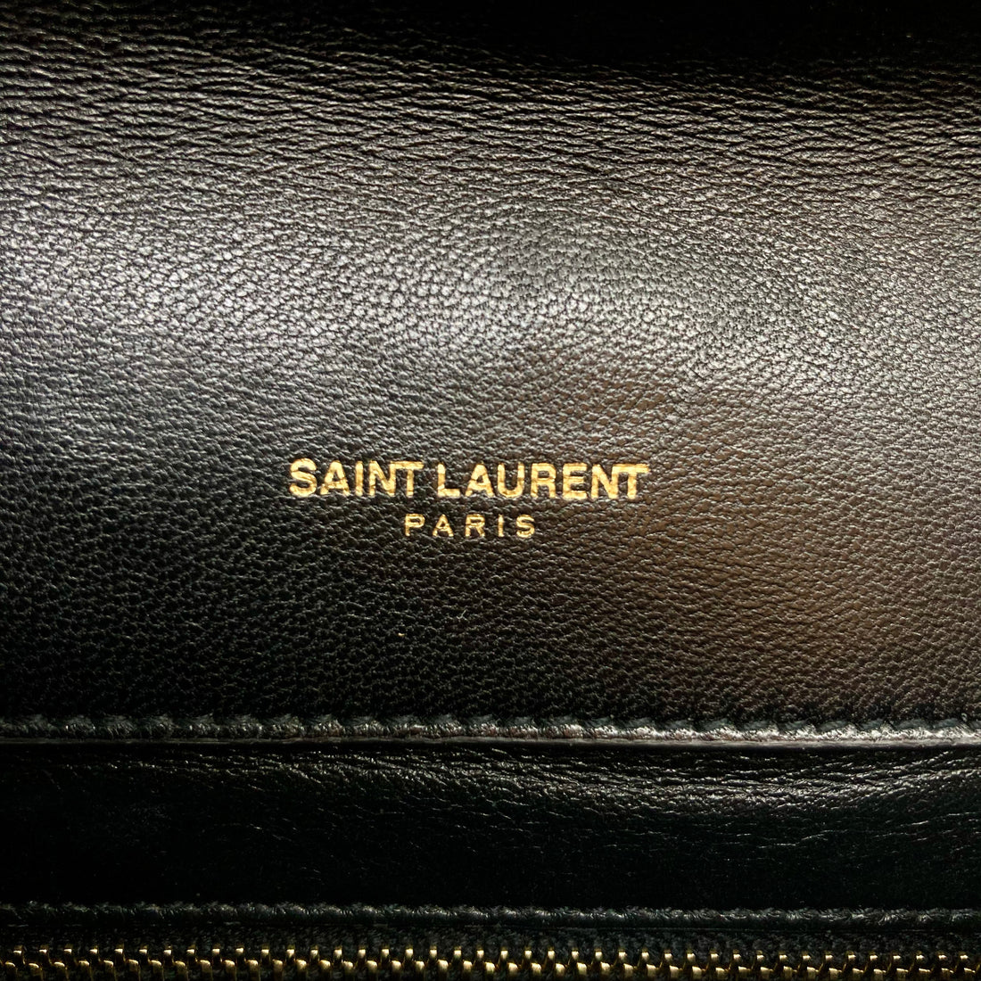 Saint Laurent Gabby Sachel Shoulder Bag Black White SL69