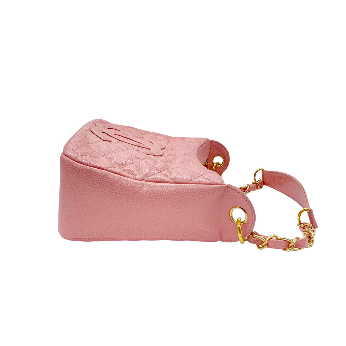 Chanel Caviar Quilted Timeless CC Shoulder Bag Pink (72***80) CC403