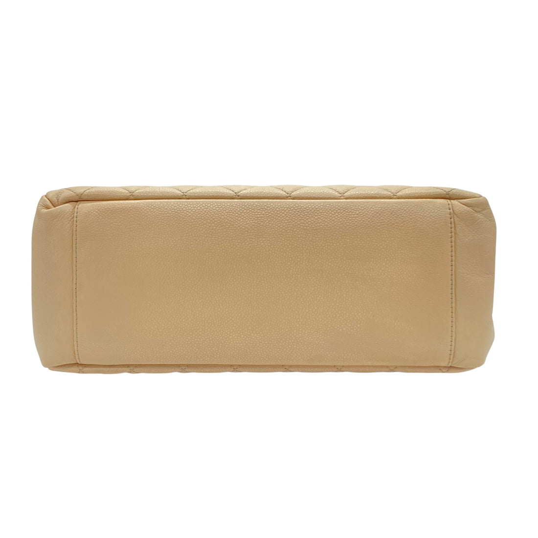 Chanel Caviar Leather Shopping Tote Bag Cream CC402