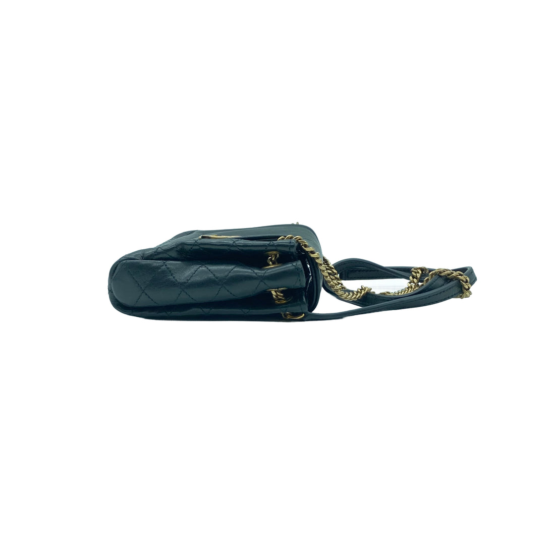 Saint Laurent Lambskin Quilted Monogram Nolita Black Mini SL86
