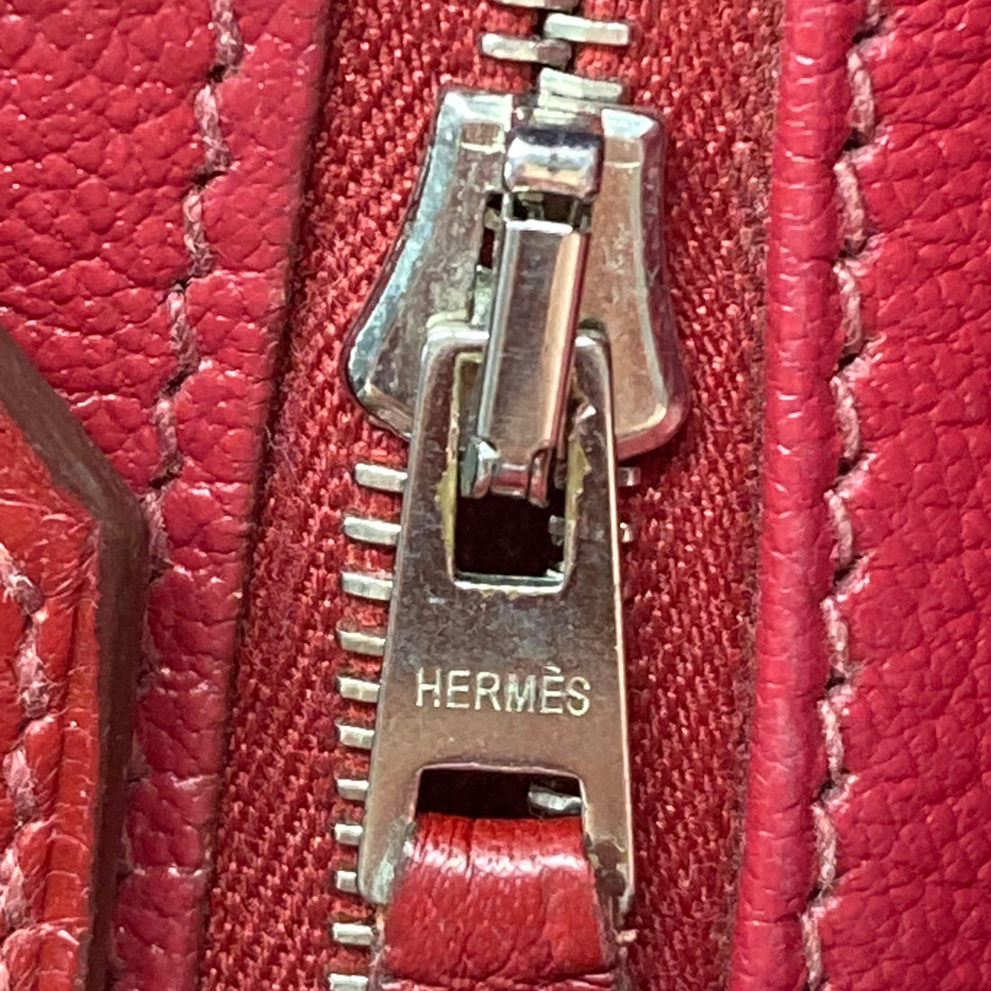 Hermes Birkin Togo 35 Rouge Palladium Hardware Square J Year 2006