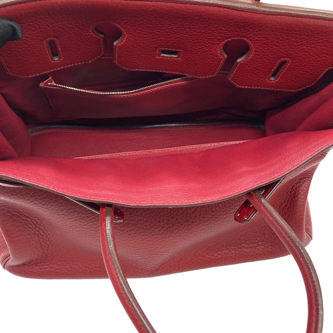 Hermes Birkin Togo 35 Rouge Palladium Hardware Square J Year 2006