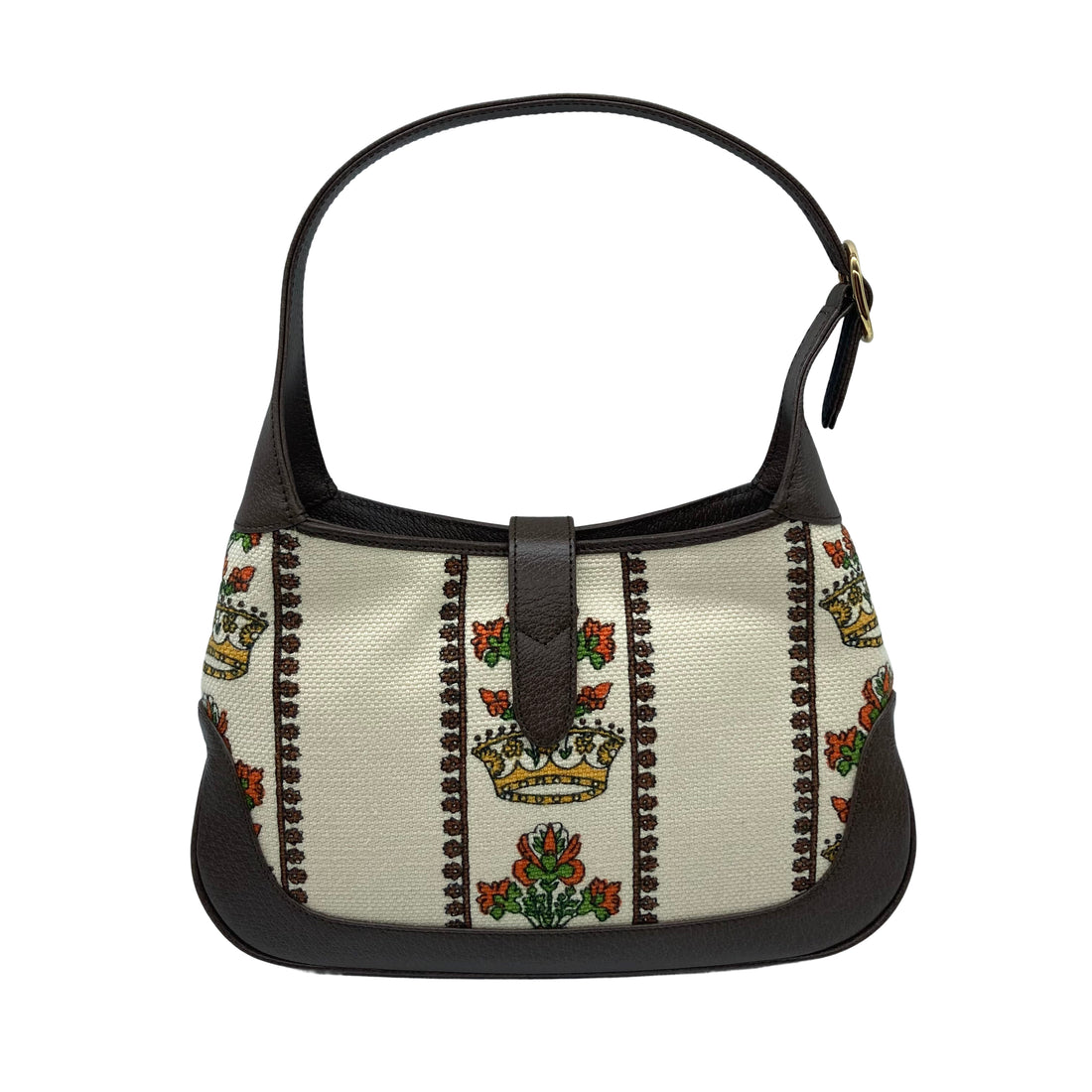 Gucci Jackie 1961 Small Music Hobo Bag Brown GG371