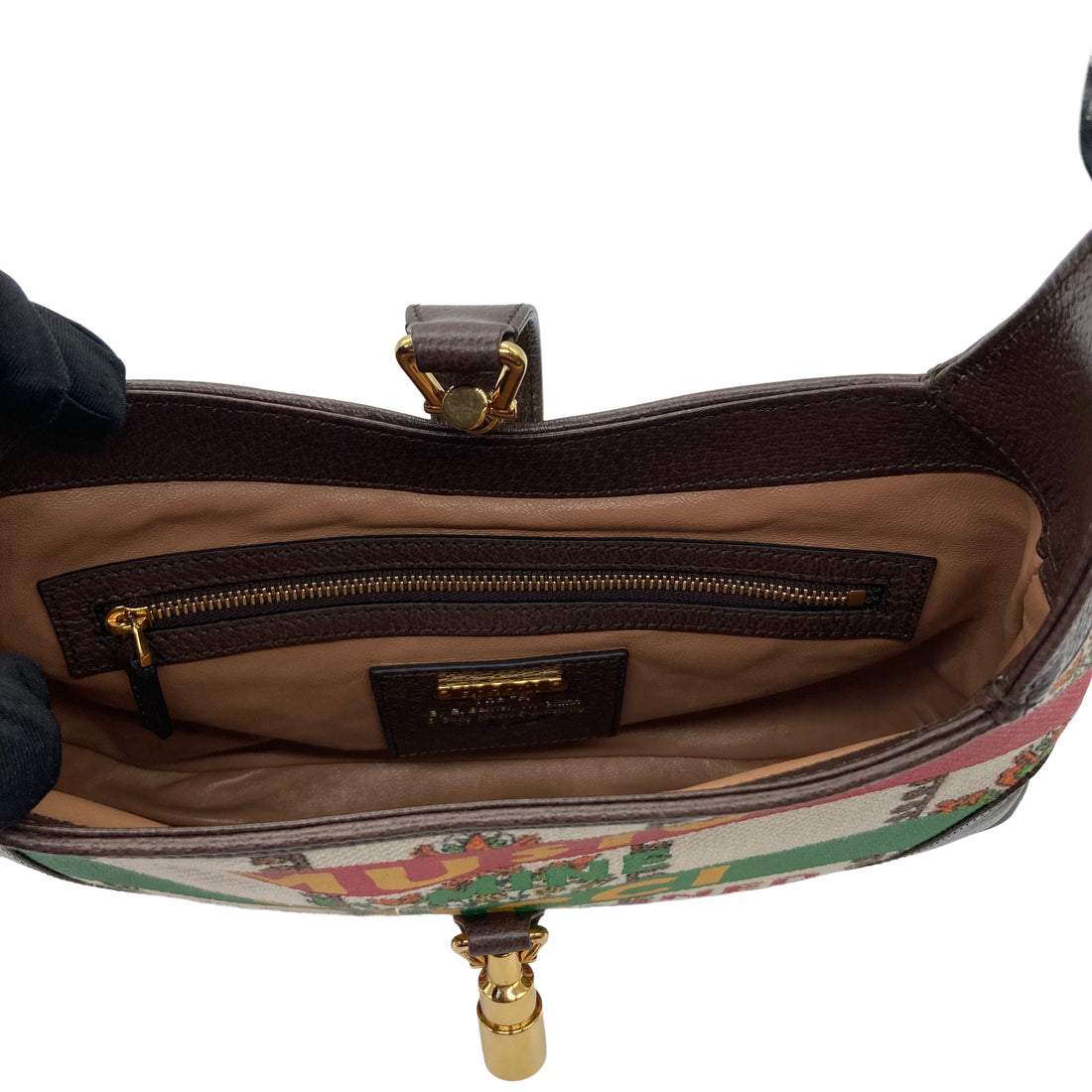 Gucci Jackie 1961 Small Music Hobo Bag Brown GG371