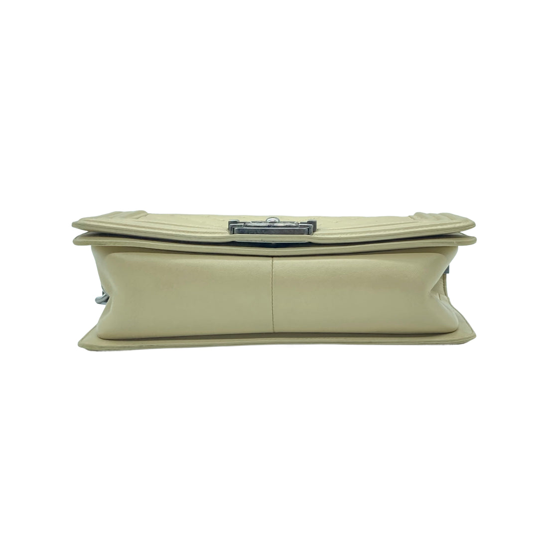 Chanel Quilted Lambskin Medium Boy Beige/Black (16***95) CC446