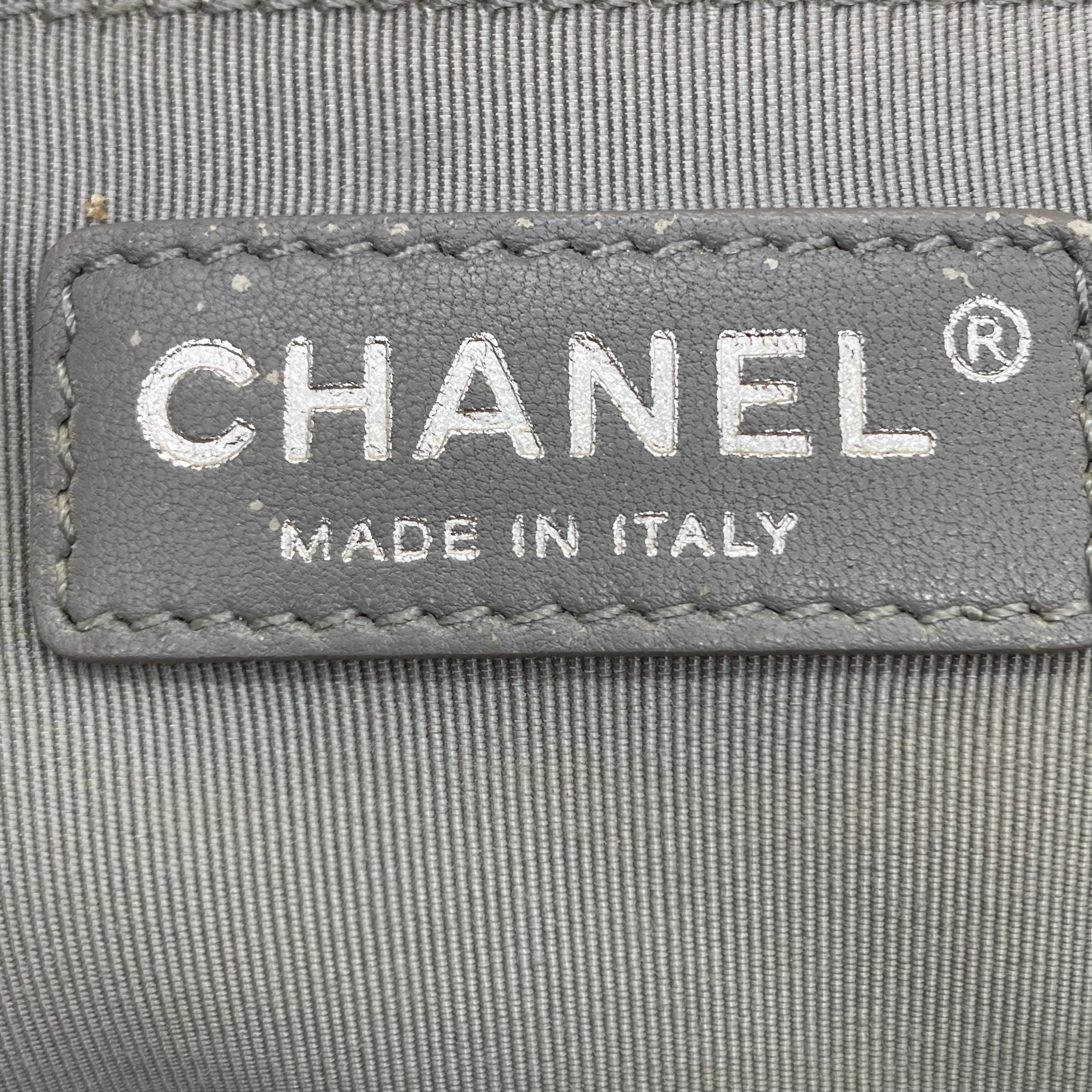 Chanel Quilted Lambskin Medium Boy Beige/Black (16***95) CC446