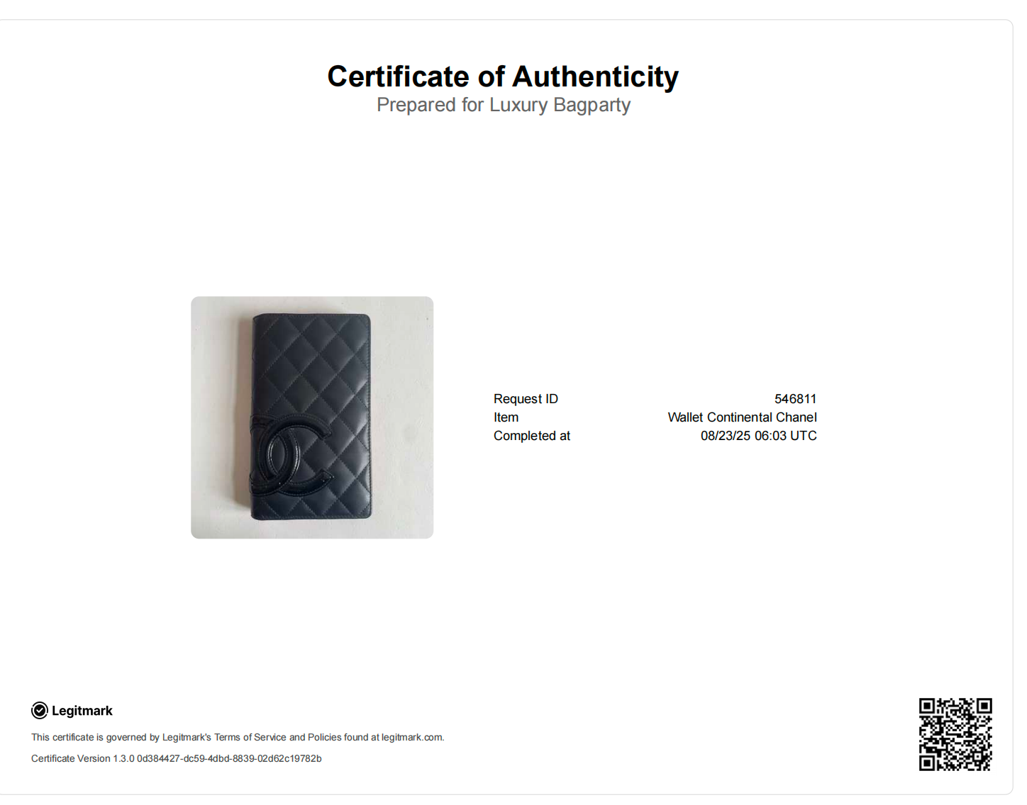 Chanel Cambon Wallet Black and Pink Interior CC405