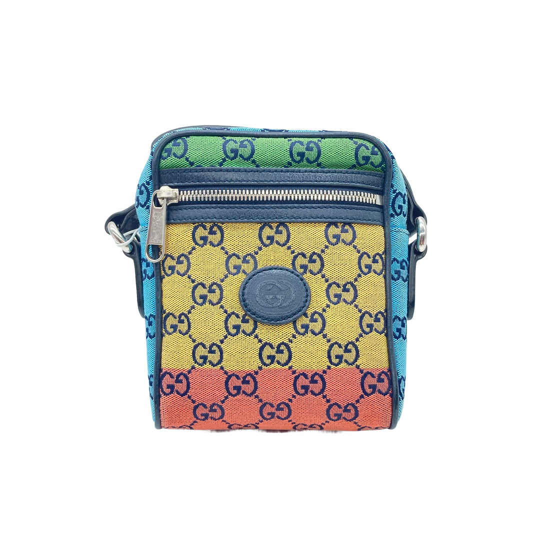 Gucci GG Canvas Crossbody Messenger Multicolor GG370