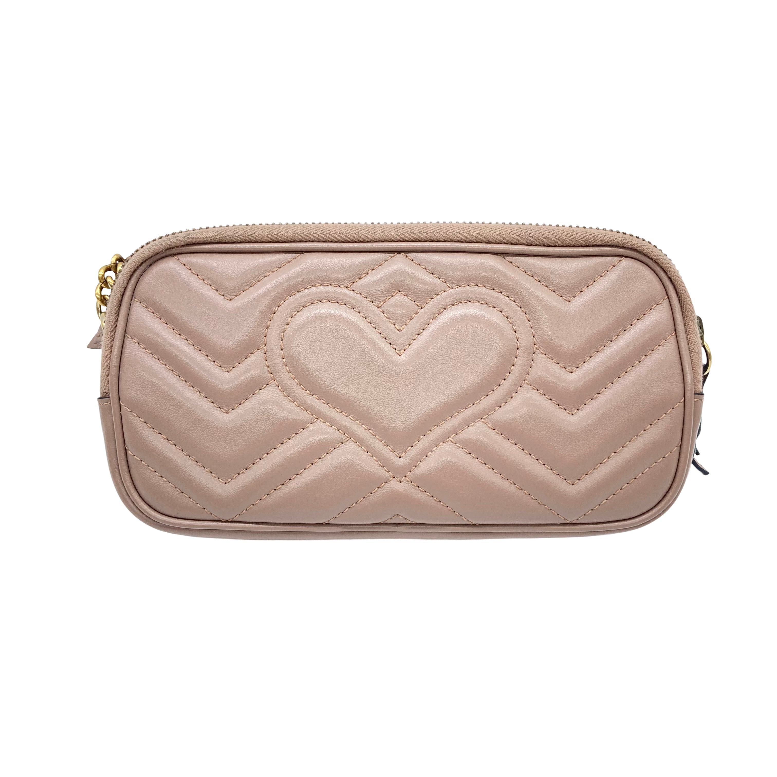 Gucci Mini GG Marmont Shoulder Bag Beige GG368