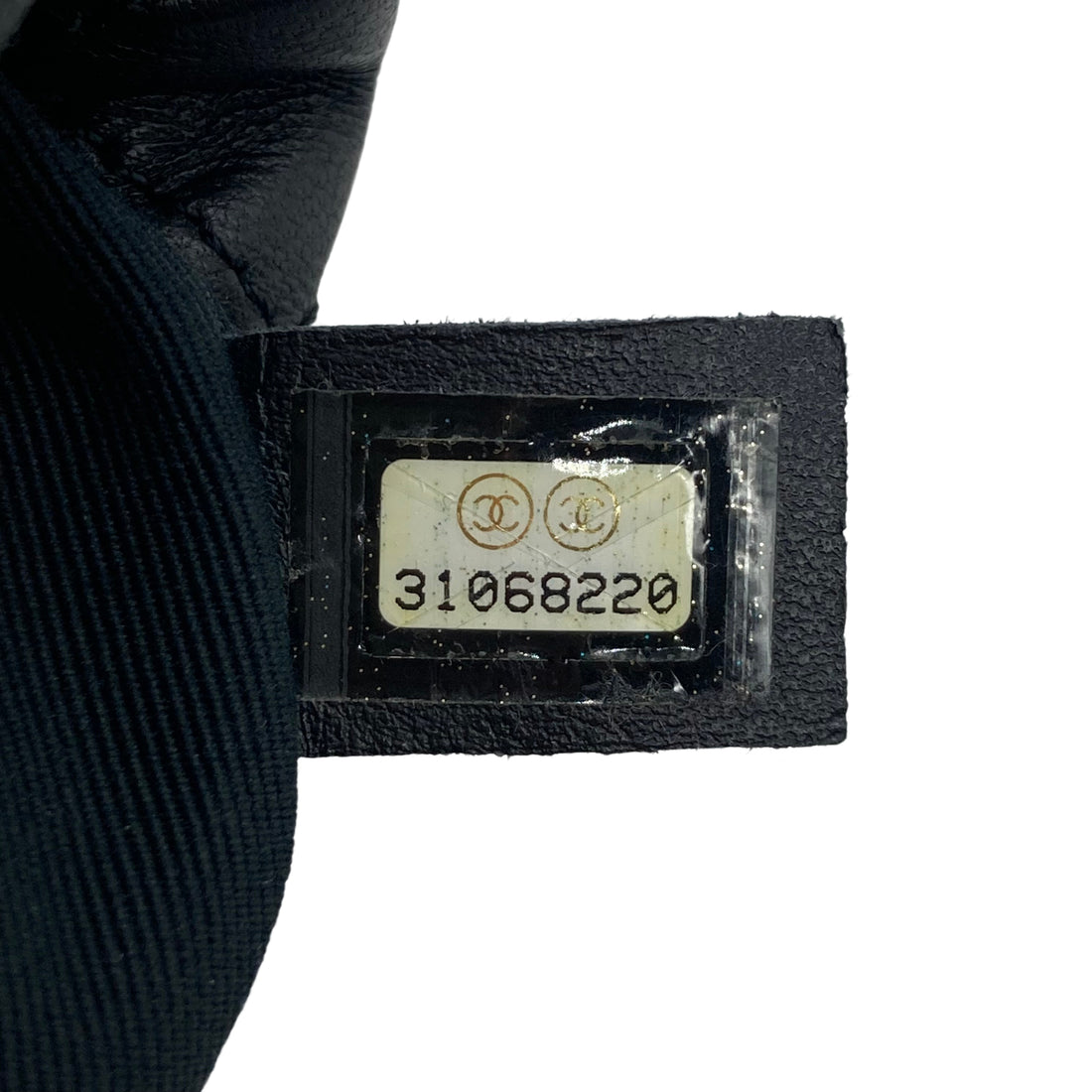 Chanel Lambskin Quilted Pearl Mini Bucket Black (31***20)cc487