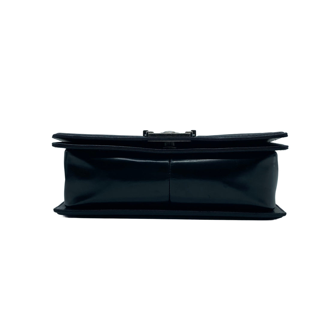Chanel Patent Leather Medium Flap Boy Black/Black (21***83)cc488
