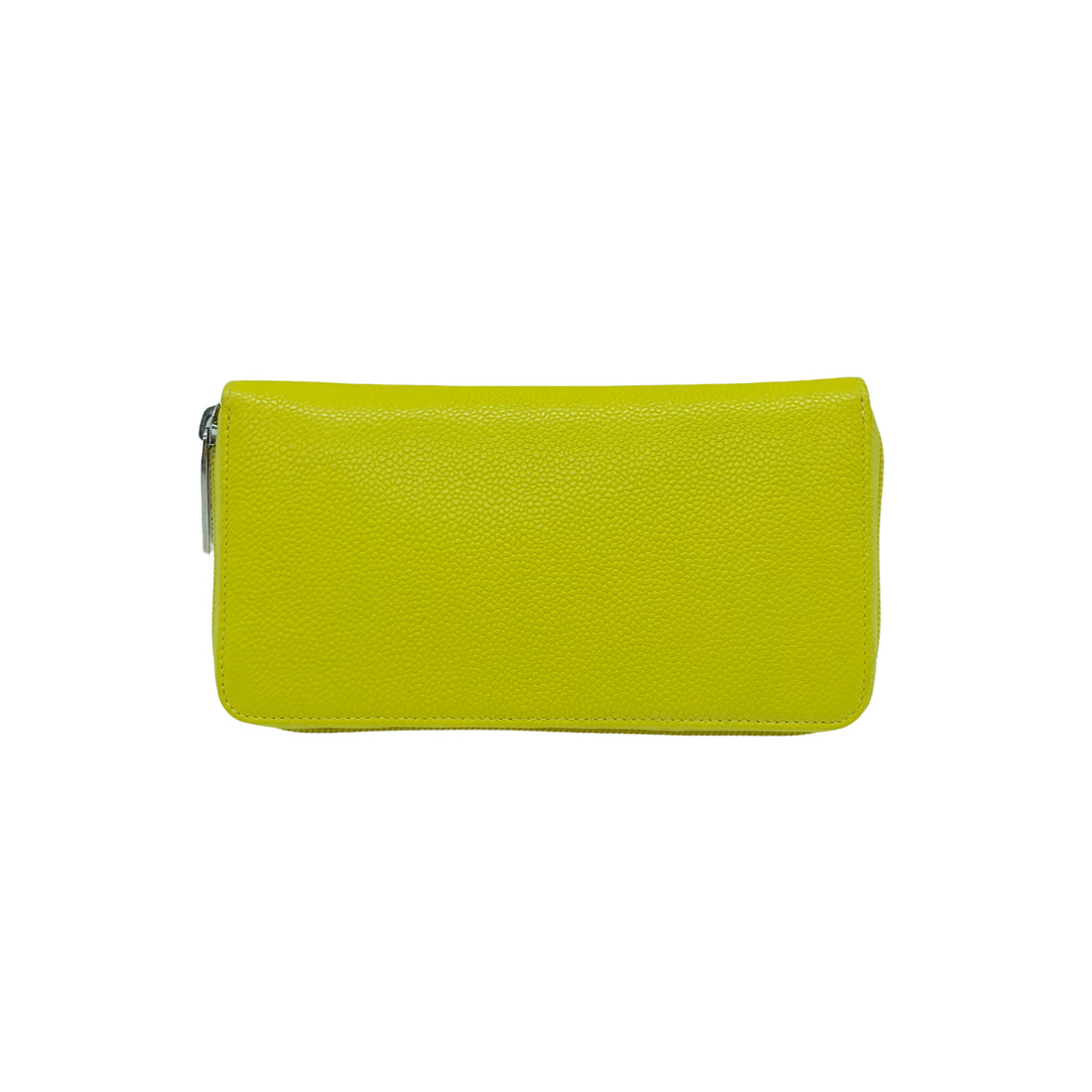 Chanel Caviar Leather CC Zip Long Wallet Yellow(19***71) CC486