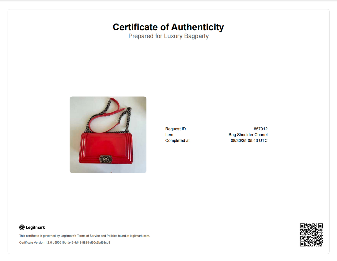 Chanel Original Boy Patent Leather Red (21***16) CC432