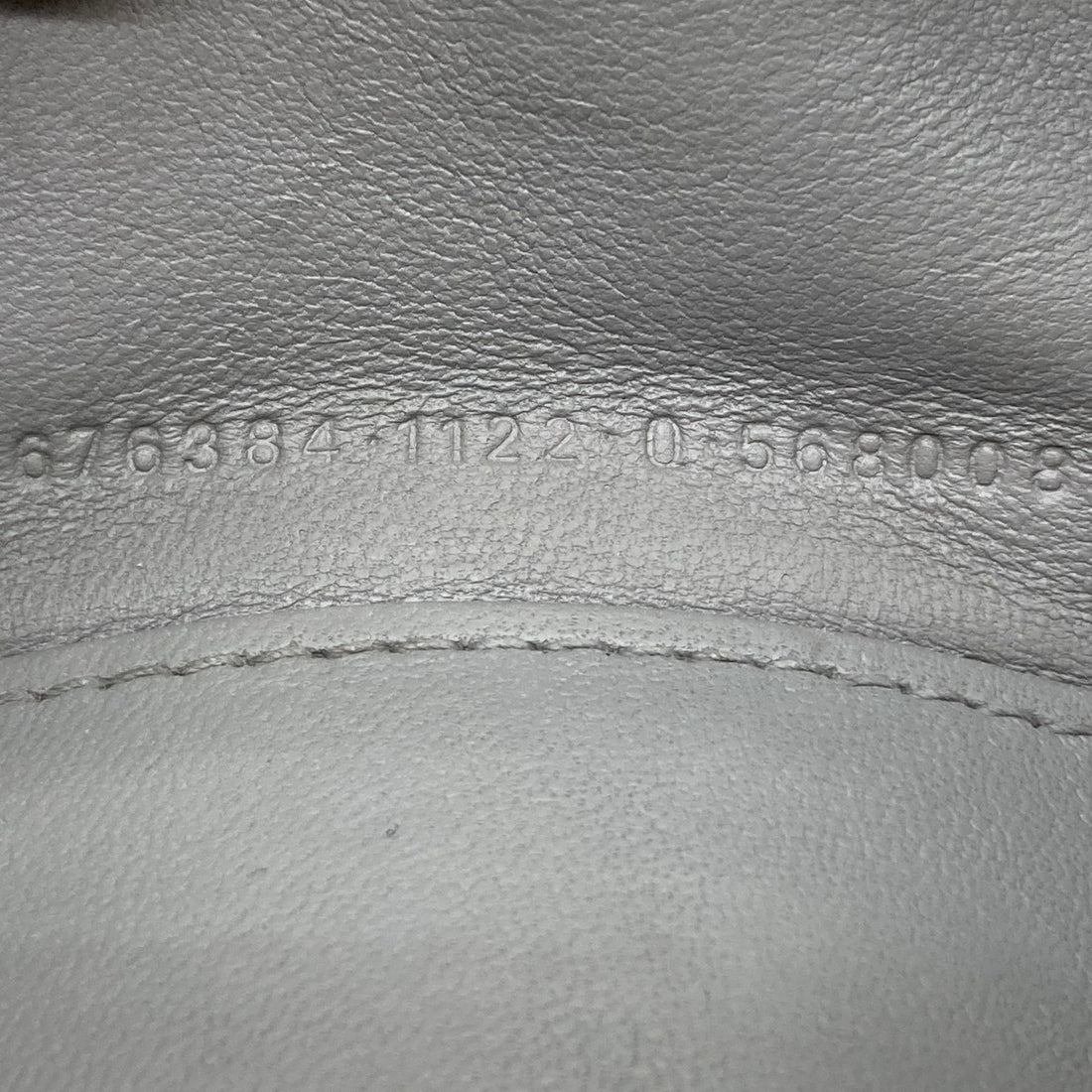 Balenciaga Hourglass Faux Fur Shoulder Bag Grey BB25