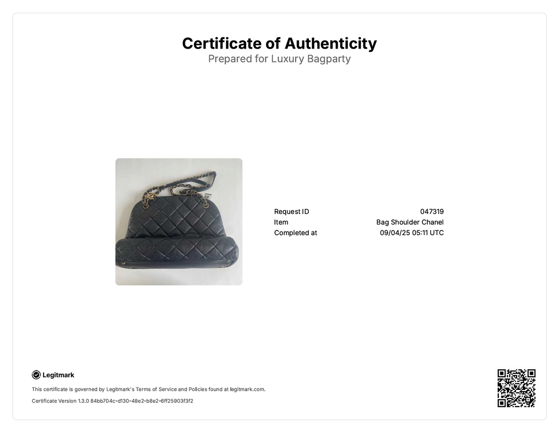 Chanel Crumpled Calfskin Tote Bag Black GHW Shell ( 16***92) CC442