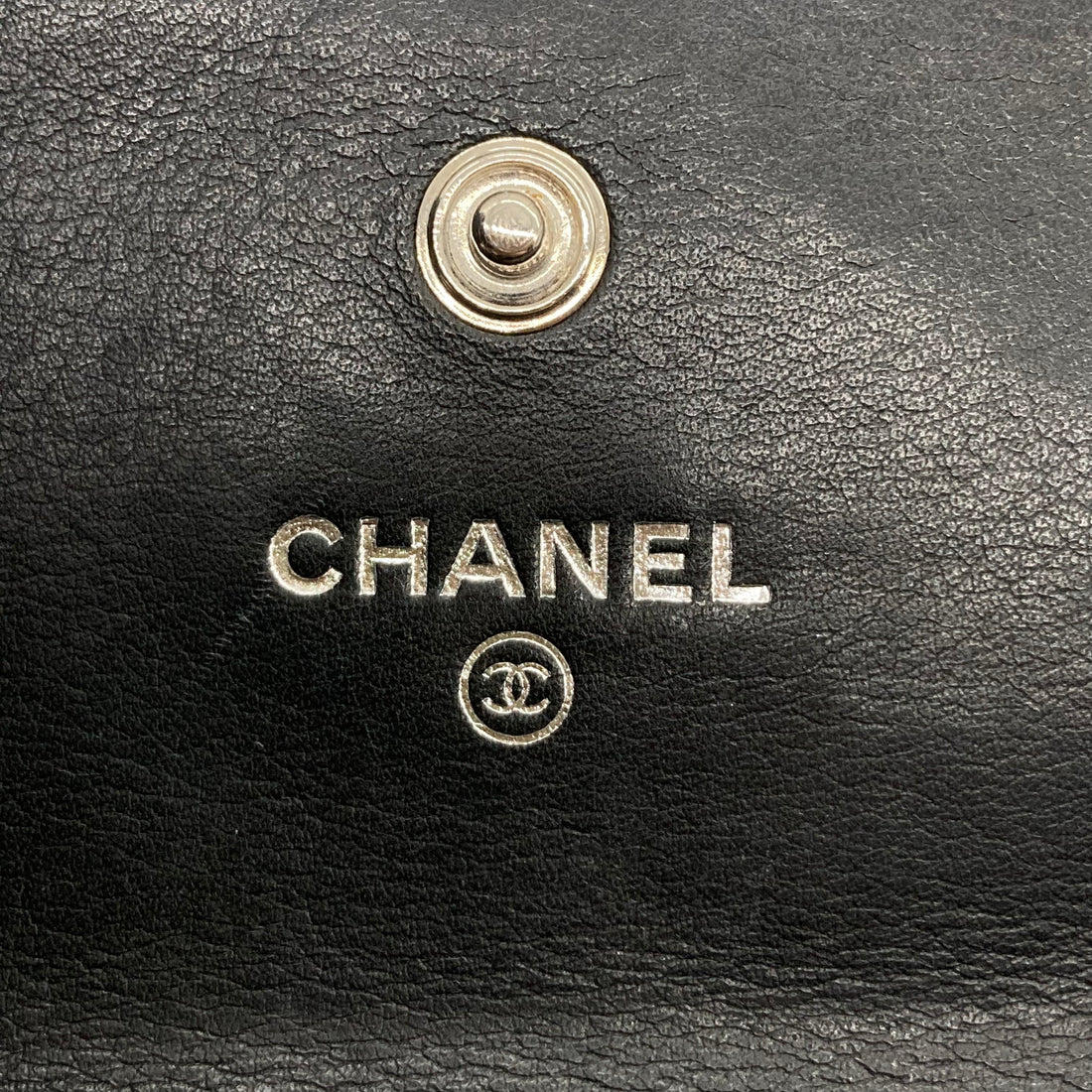 Chanel Patent Quilted Large Brilliant Flap Wallet Black CC510