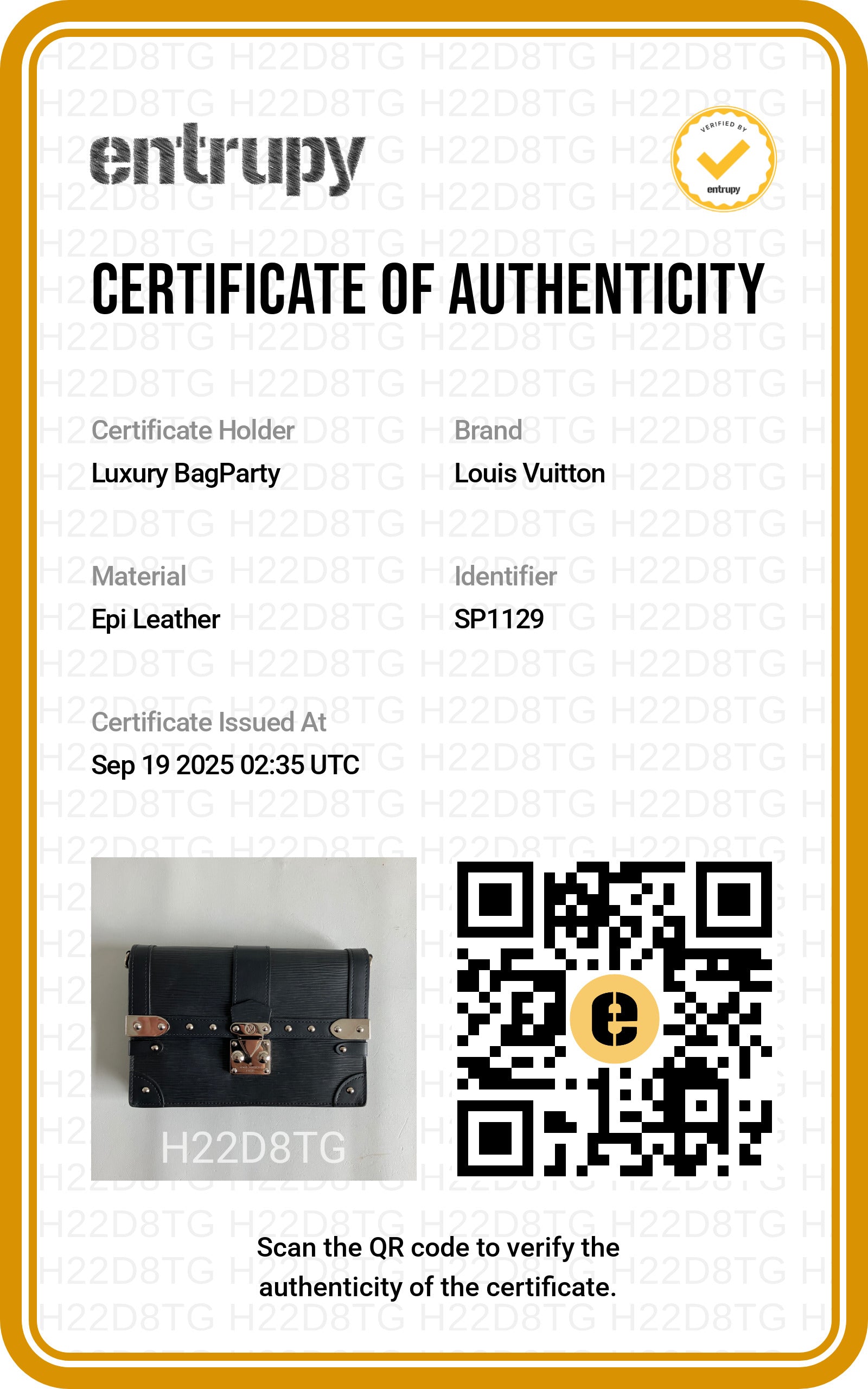 Louis Vuitton Pochette Trunk Epi Shoulder Bag Black SP1129 LV1056