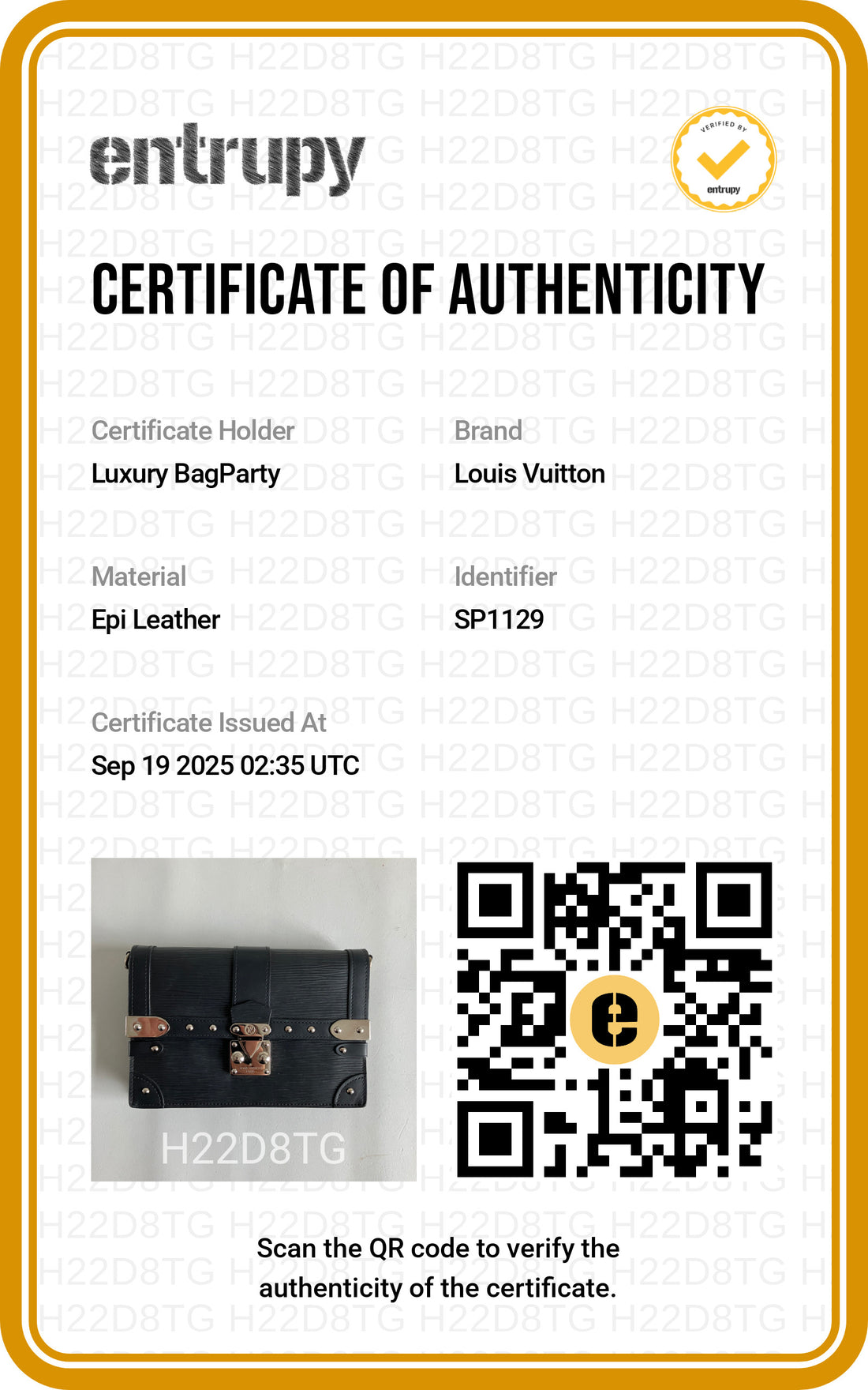 Louis Vuitton Pochette Trunk Epi Shoulder Bag Black SP1129 LV1056