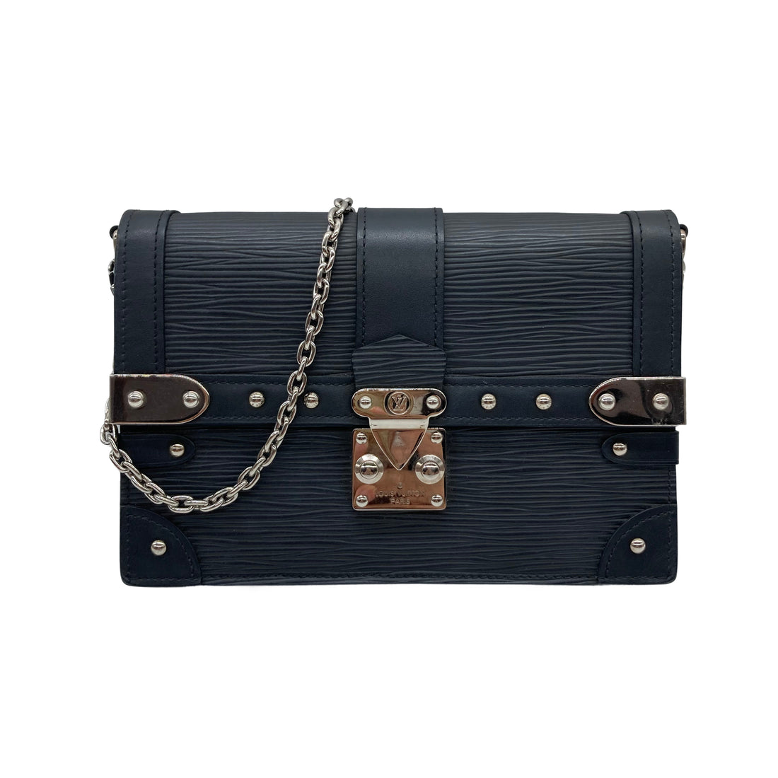 Louis Vuitton Pochette Trunk Epi Shoulder Bag Black SP1129 LV1056