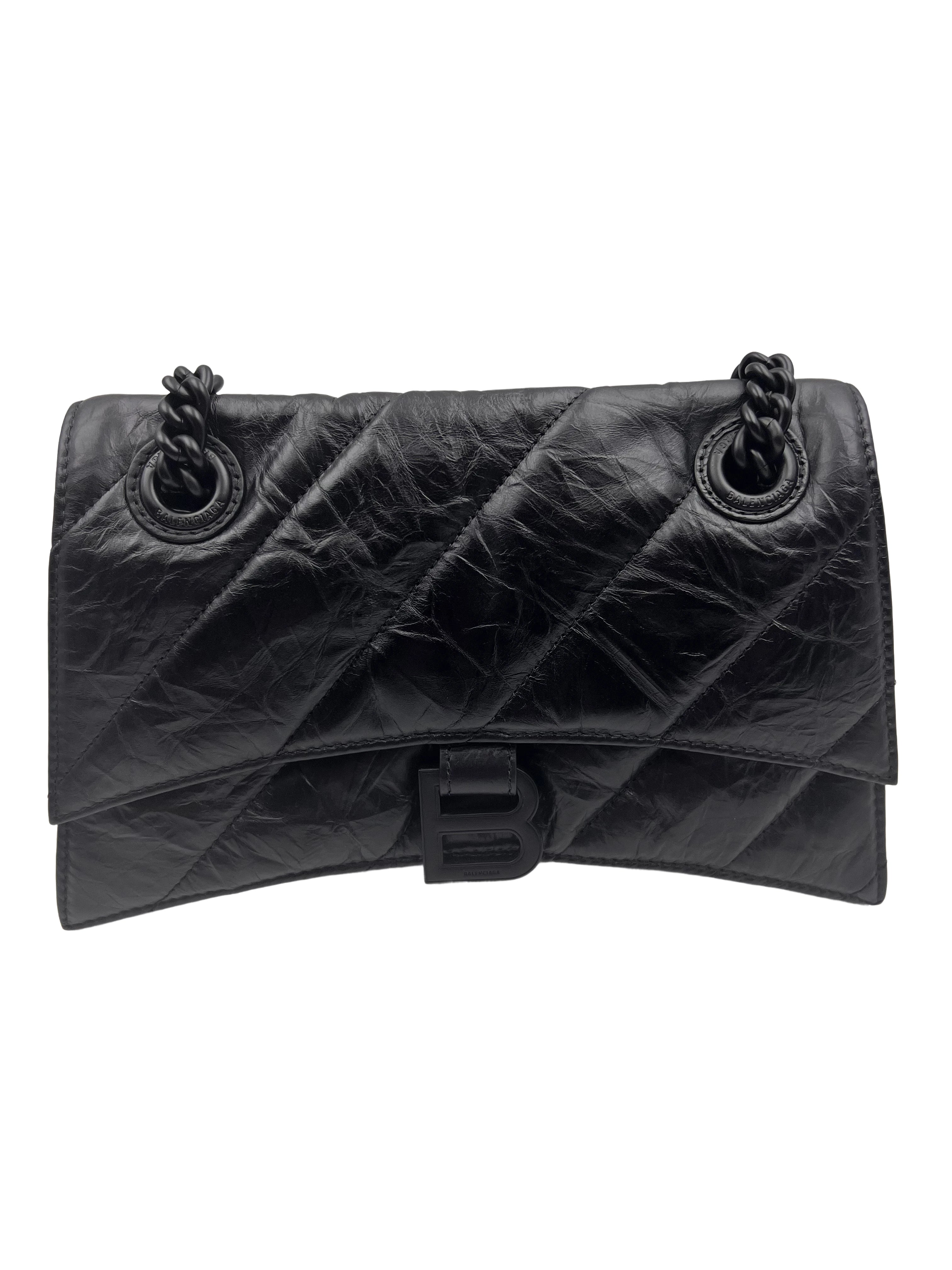 Balenciaga Crush Small Chain Bag Quilted BB28