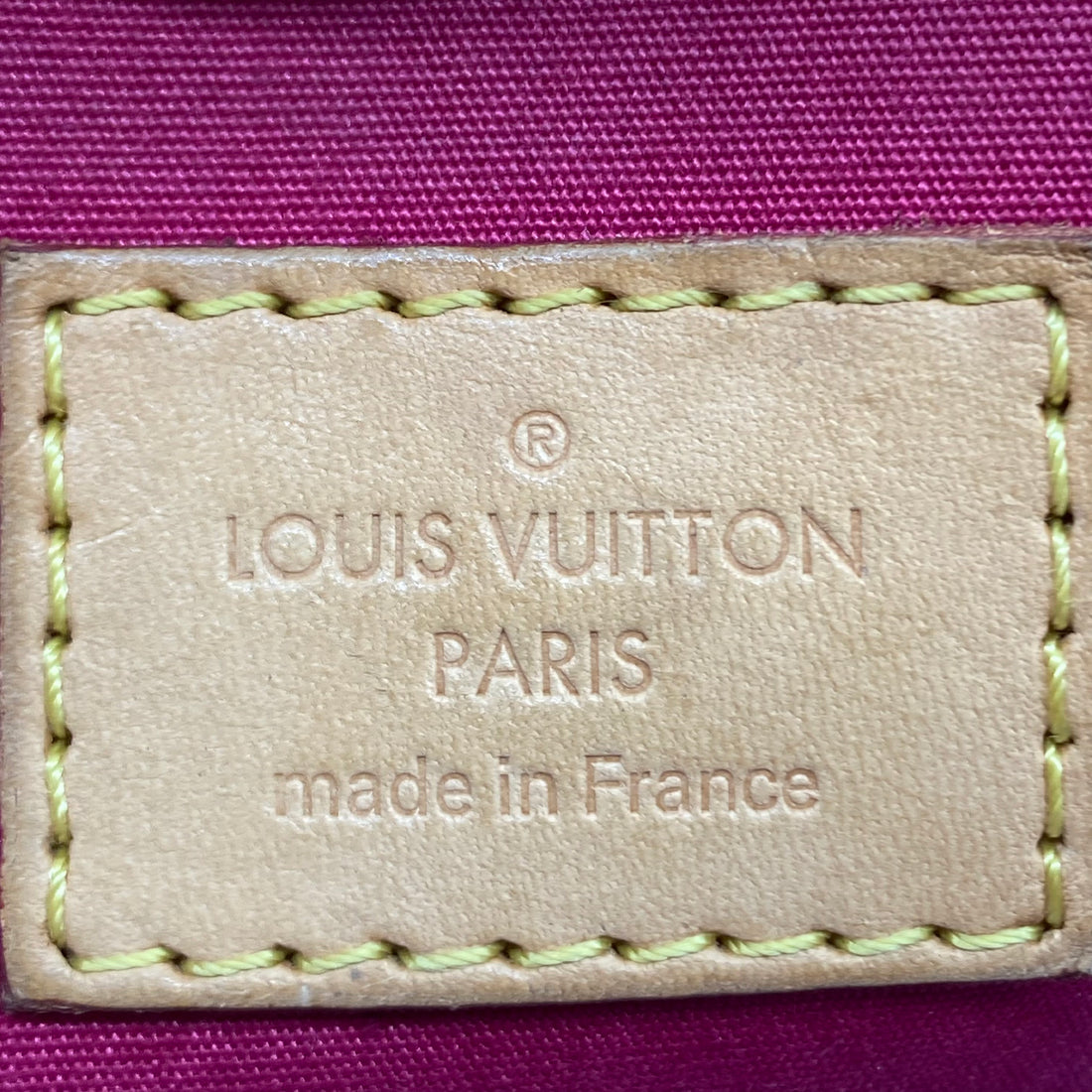 Louis Vuitton Alma Monogram Vernis PM Wine Red LV1129