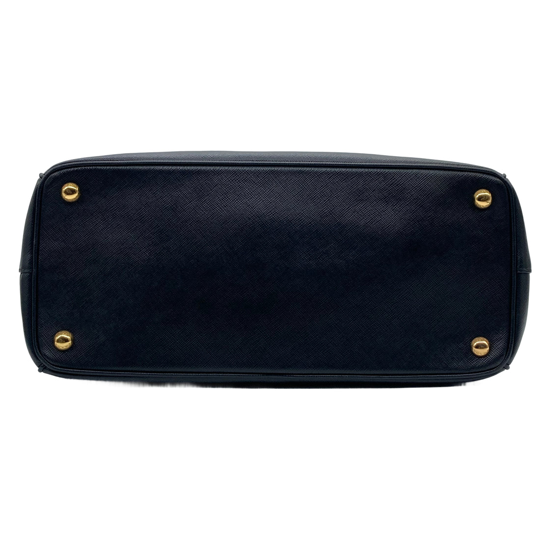 Prada Saffiano Lux Leather Medium Double Zip Tote Black PR120