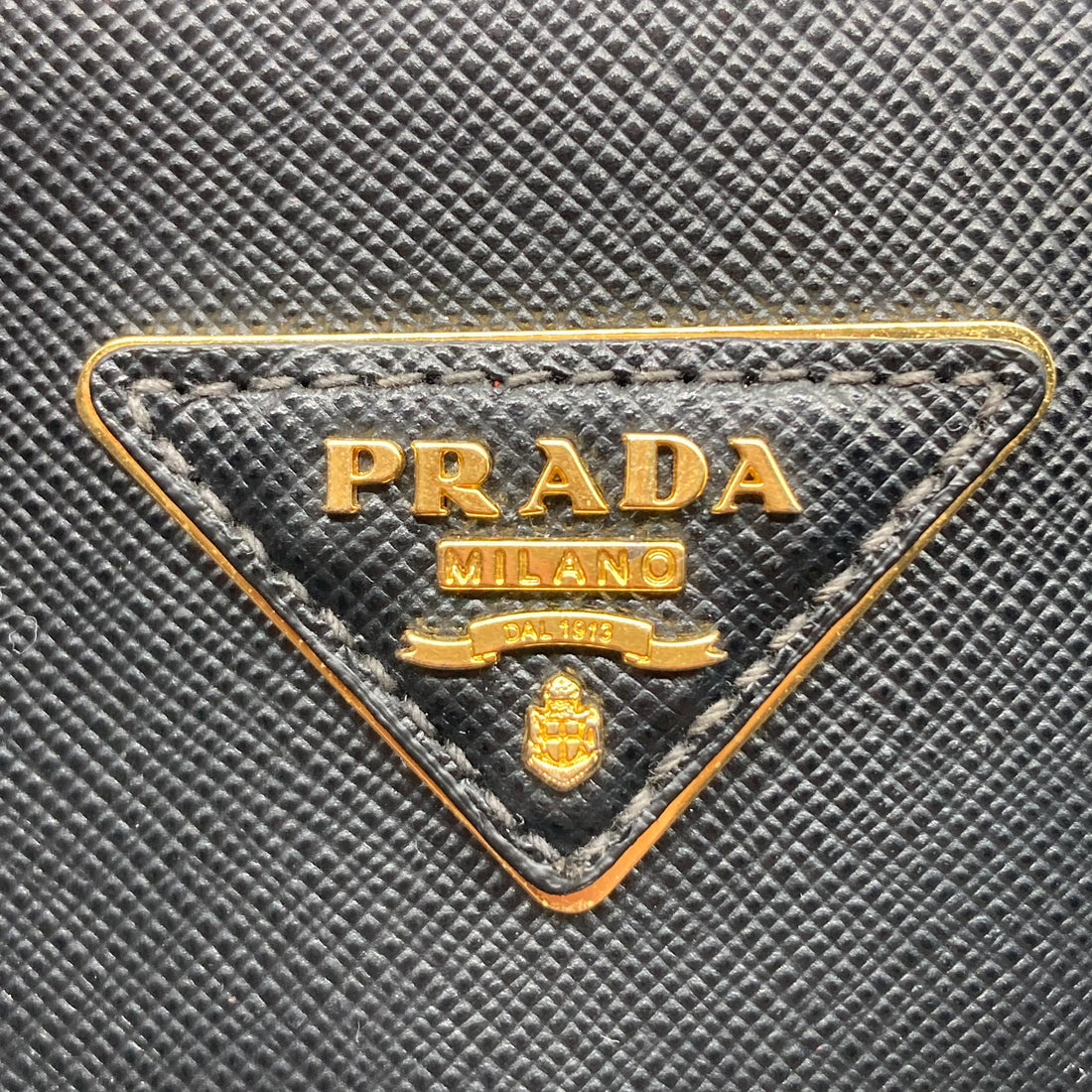 Prada Saffiano Lux Leather Medium Double Zip Tote Black PR120