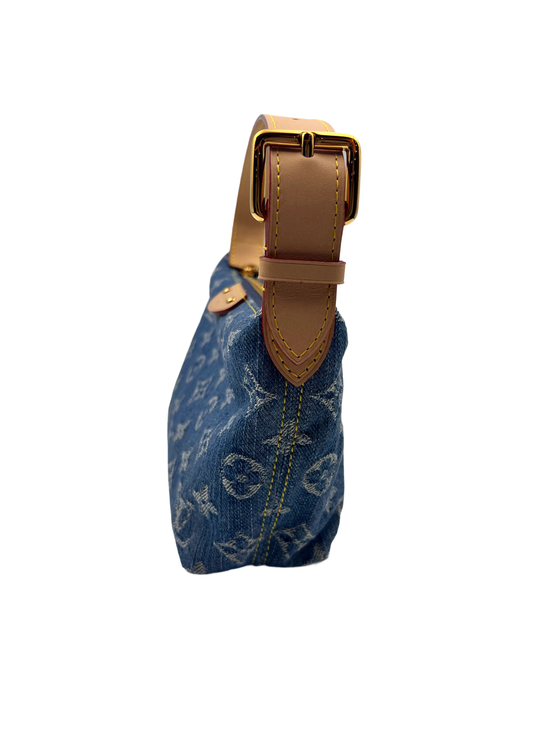 Louis Vuitton Denim Monogram Hills Pochette Mini Top Handle Bag LV1130