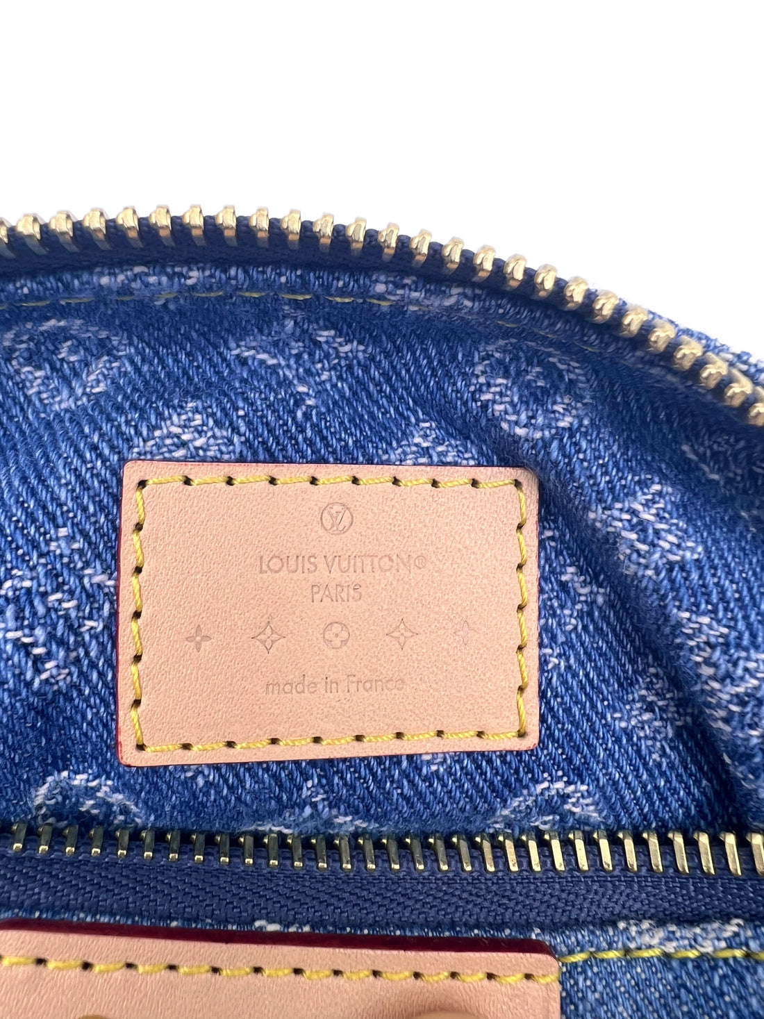 Louis Vuitton Denim Monogram Hills Pochette Mini Top Handle Bag LV1130