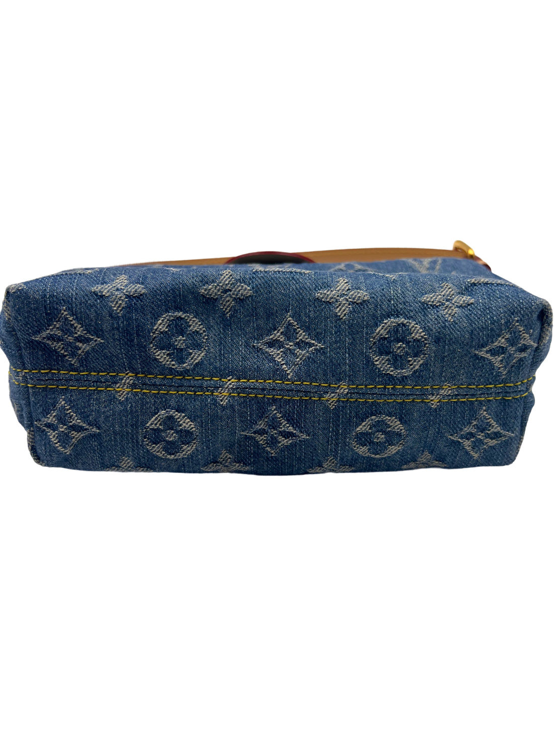Louis Vuitton Denim Monogram Hills Pochette Mini Top Handle Bag LV1130