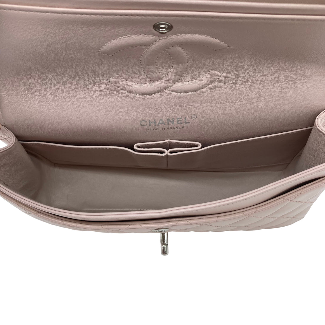 Chanel Quilted Calfskin Classic Double Flap Pink (14***59) CC556