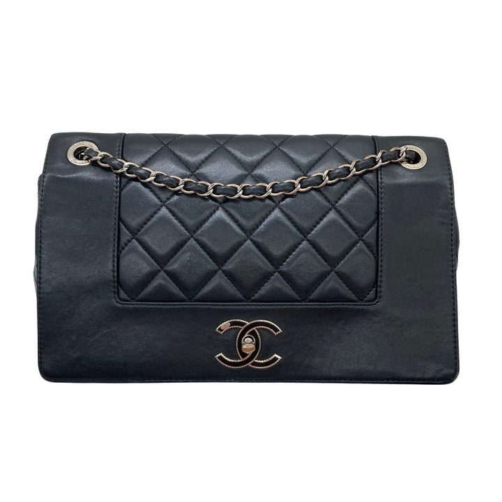 Chanel Quilted Vintage Mademoiselle Flap Black (23****25) CC558
