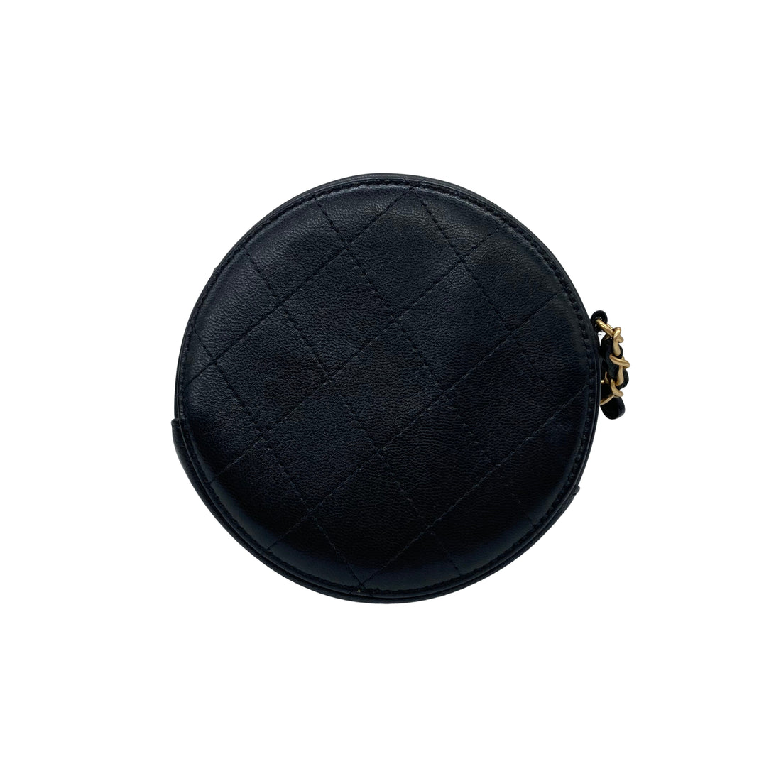 Chanel Pearl Mini Round Bag Black (29***54) CC588