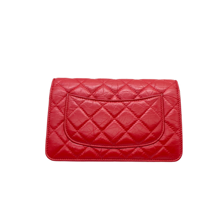 Chanel Quilted 2.55 Calfskin Crossbody Bag Red (26***49) CC555
