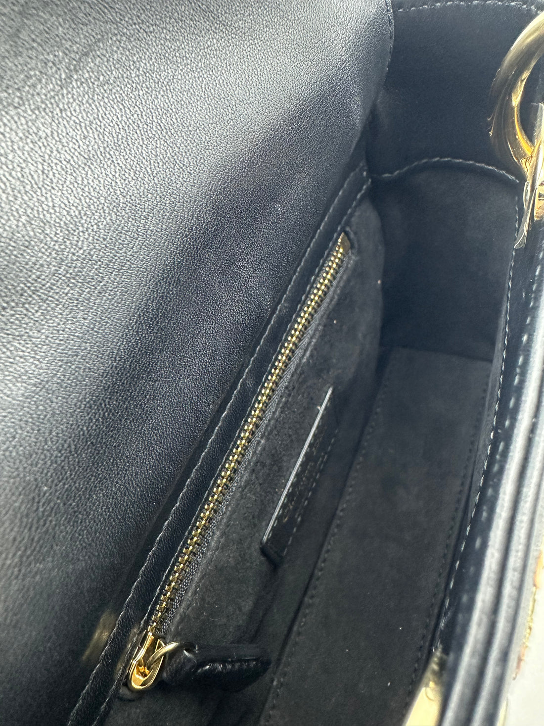 Christian Dior Limited Edition Embrodered Mini Lady Gold/Black DR232