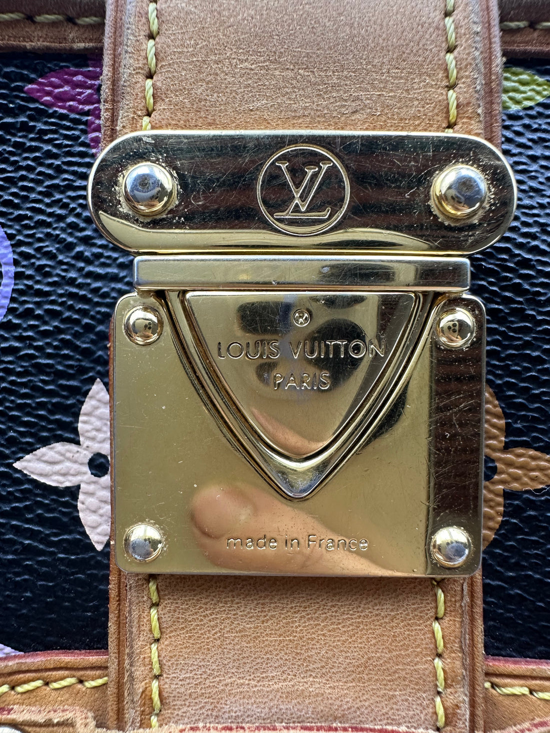 Louis Vuitton Takashi Murakami Black Multicolor Shirley Clutch LV1160