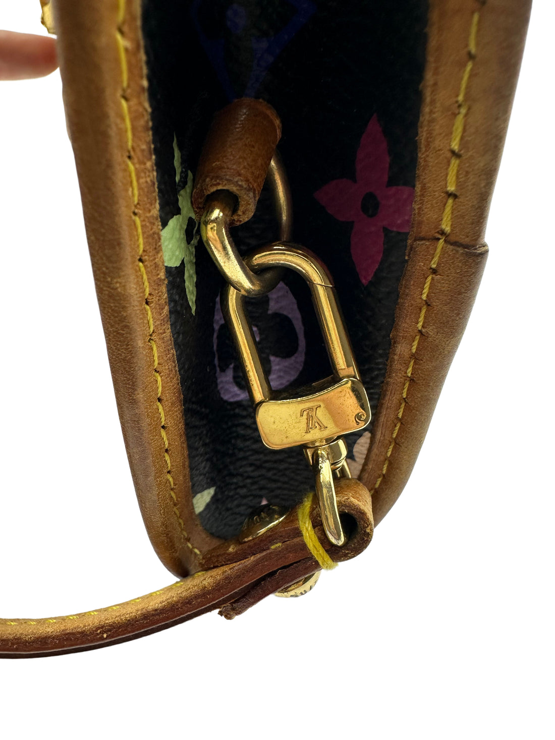 Louis Vuitton Takashi Murakami Black Multicolor Shirley Clutch LV1160