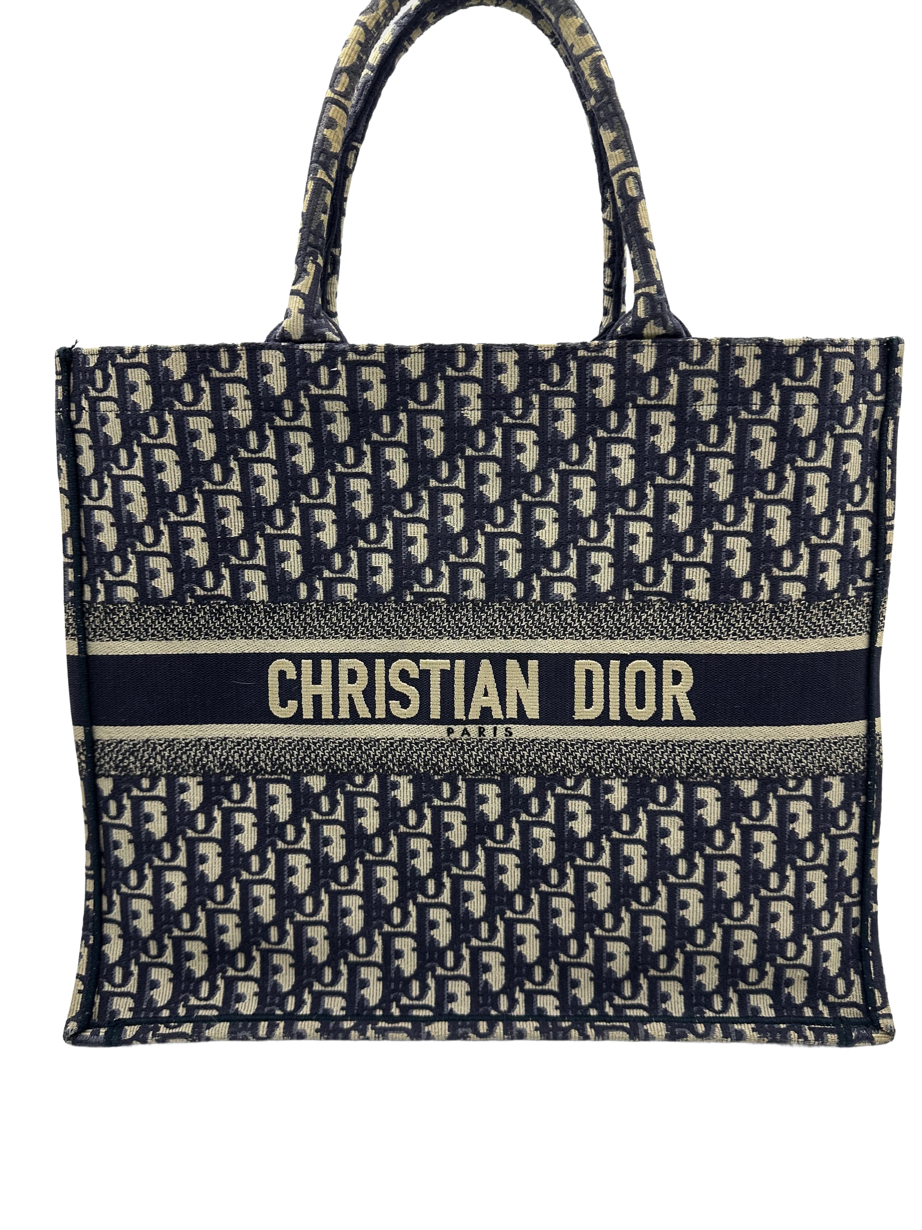Christian Dior Classic Monogram Large Booktote Blue DR281